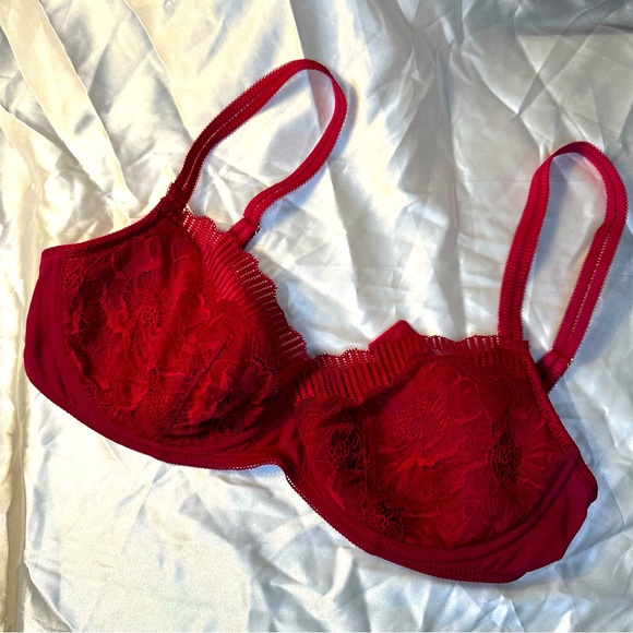 RED - Change Mariah Lace Balconette Bra with Wire - Size 28G - Picture 5 of 14